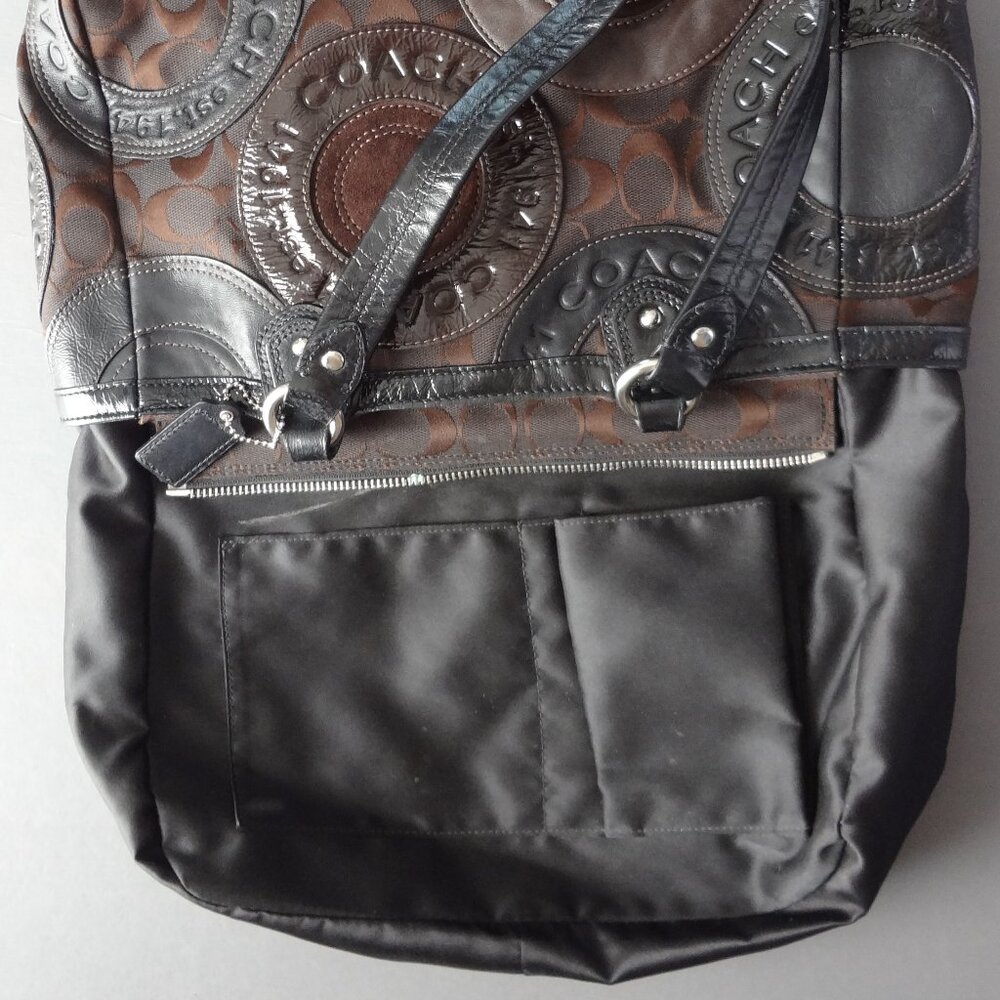 Coach signature circle patchwork tote bag - Picture 12 of 16